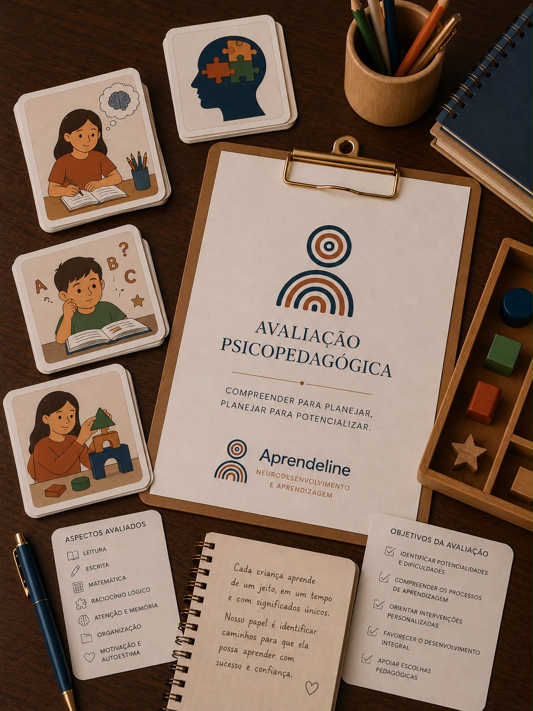 Material de Avaliação e Intervenção Psicopedagógica da Aprendeline
