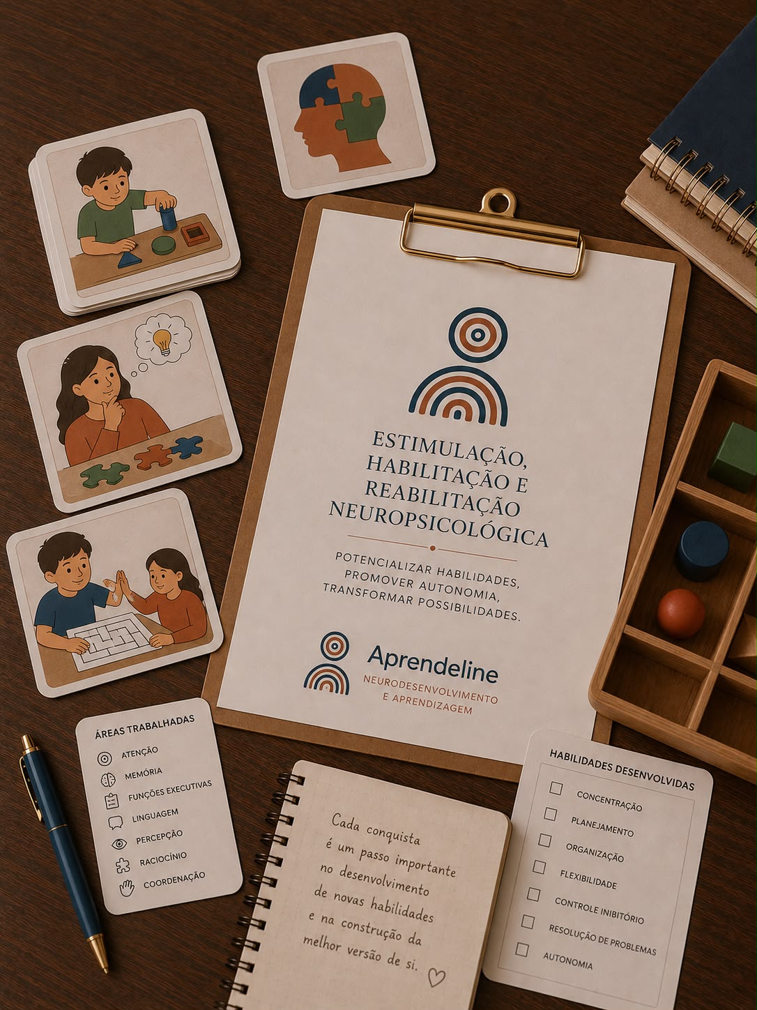 Material de Estimulação, Habilitação e Reabilitação Neuropsicológica da Aprendeline